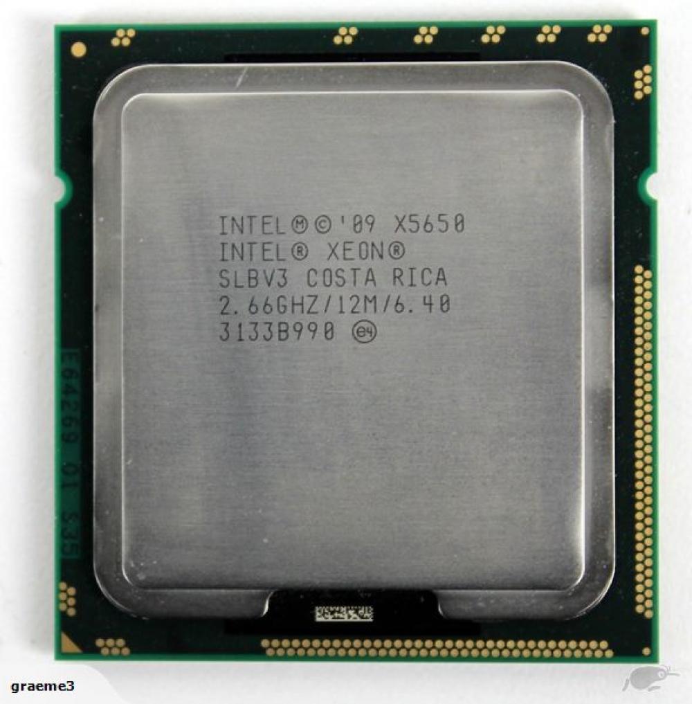 x2 Intel Xeon X5650 HexCore CPU 2.66GHz with DL360 G7 1U Heatsink